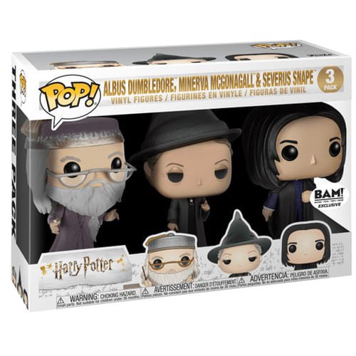 Figurines Pop Dumbledore, McGonagall et Snape