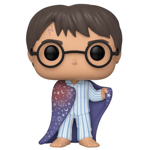 Figurine Pop Harry Potter avec cape d'invisibilité sur les épaules