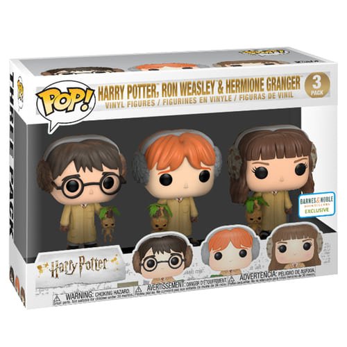 Figurines Pop Harry, Ron et Hermione herbology
